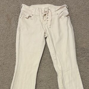 PacSun Cream Boot Cut Jeans